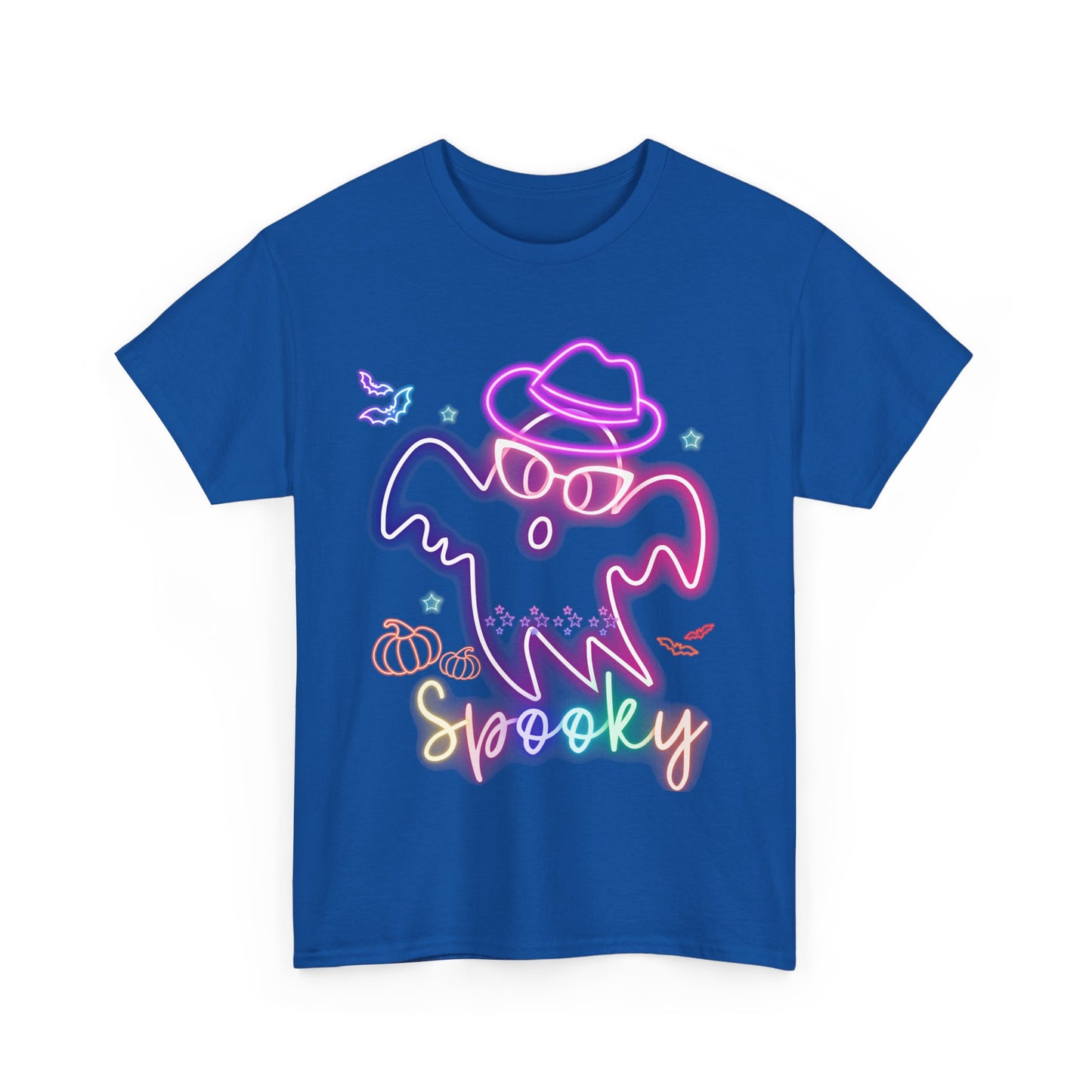 Halloween Spooky Ghost Tee, Unisex Cotton T-Shirt, Fall Apparel, Casual Halloween Outfit, Fun Ghost T-Shirt, Spooky Season