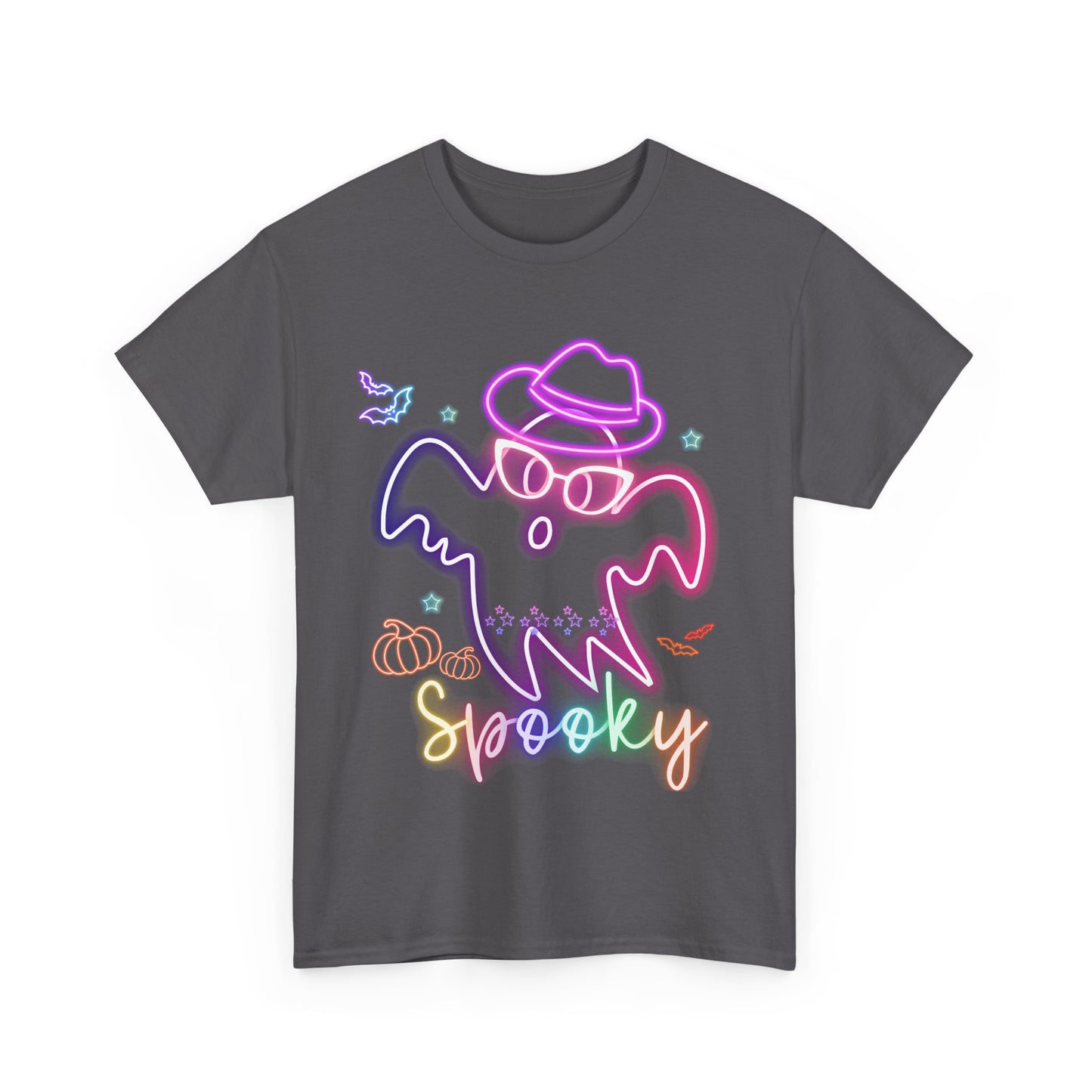 Halloween Spooky Ghost Tee, Unisex Cotton T-Shirt, Fall Apparel, Casual Halloween Outfit, Fun Ghost T-Shirt, Spooky Season