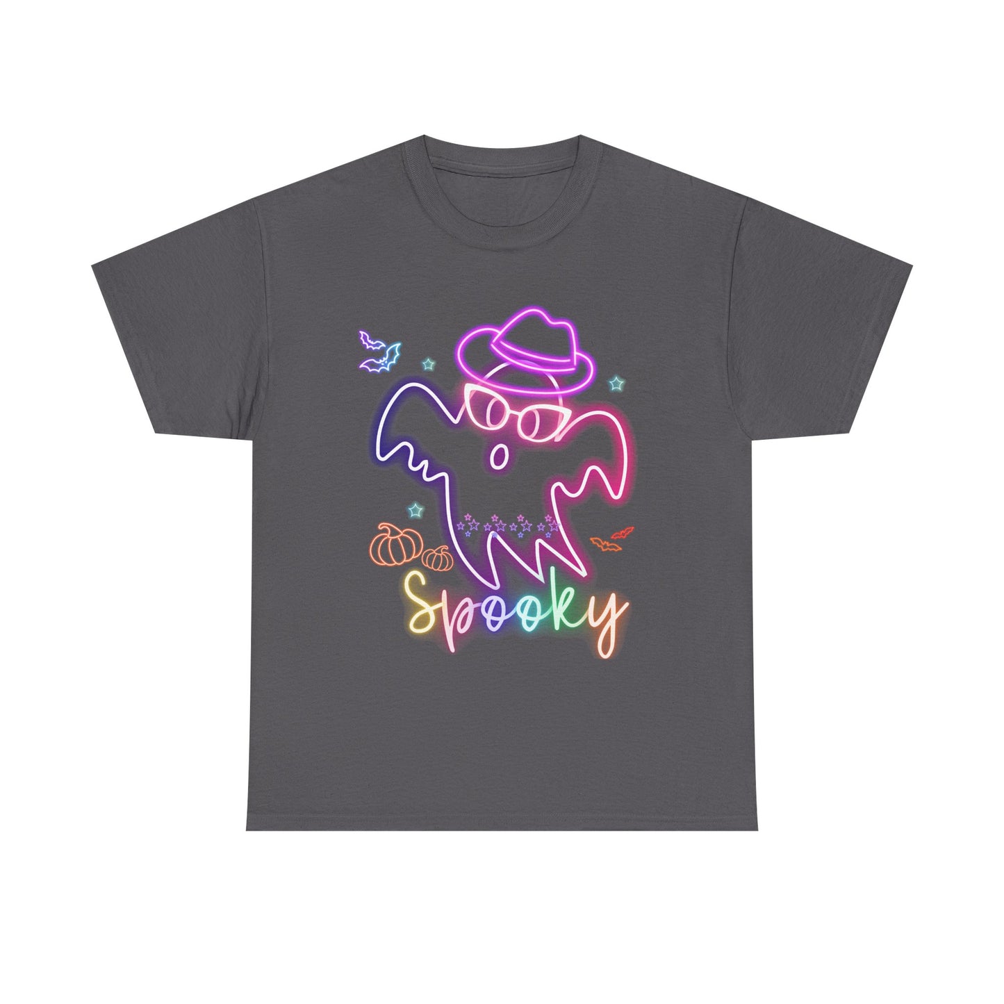 Halloween Spooky Ghost Tee, Unisex Cotton T-Shirt, Fall Apparel, Casual Halloween Outfit, Fun Ghost T-Shirt, Spooky Season
