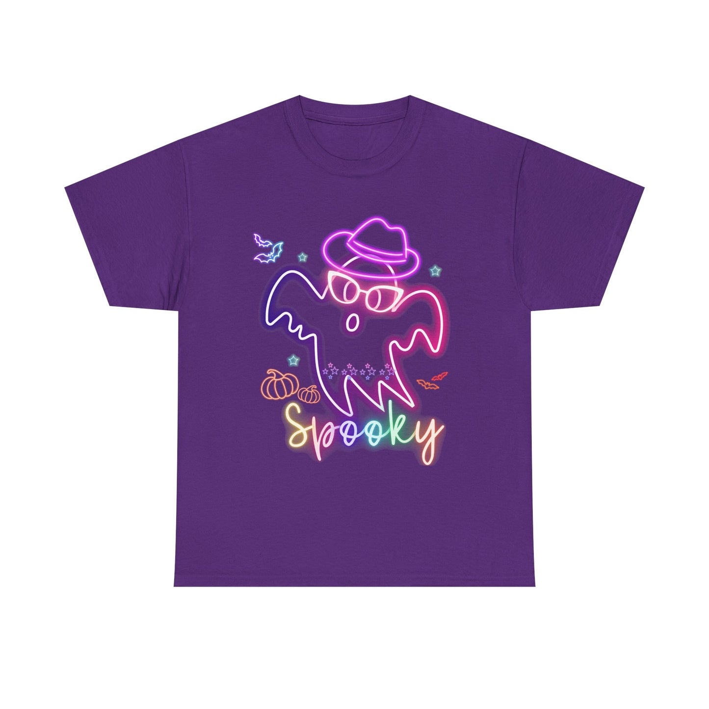 Halloween Spooky Ghost Tee, Unisex Cotton T-Shirt, Fall Apparel, Casual Halloween Outfit, Fun Ghost T-Shirt, Spooky Season