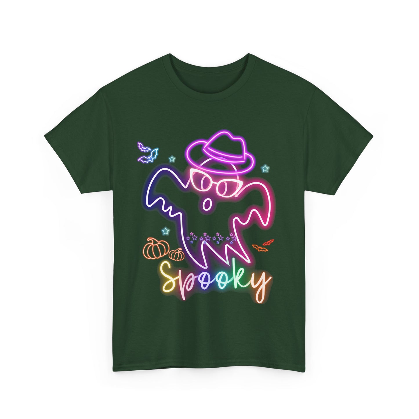 Halloween Spooky Ghost Tee, Unisex Cotton T-Shirt, Fall Apparel, Casual Halloween Outfit, Fun Ghost T-Shirt, Spooky Season