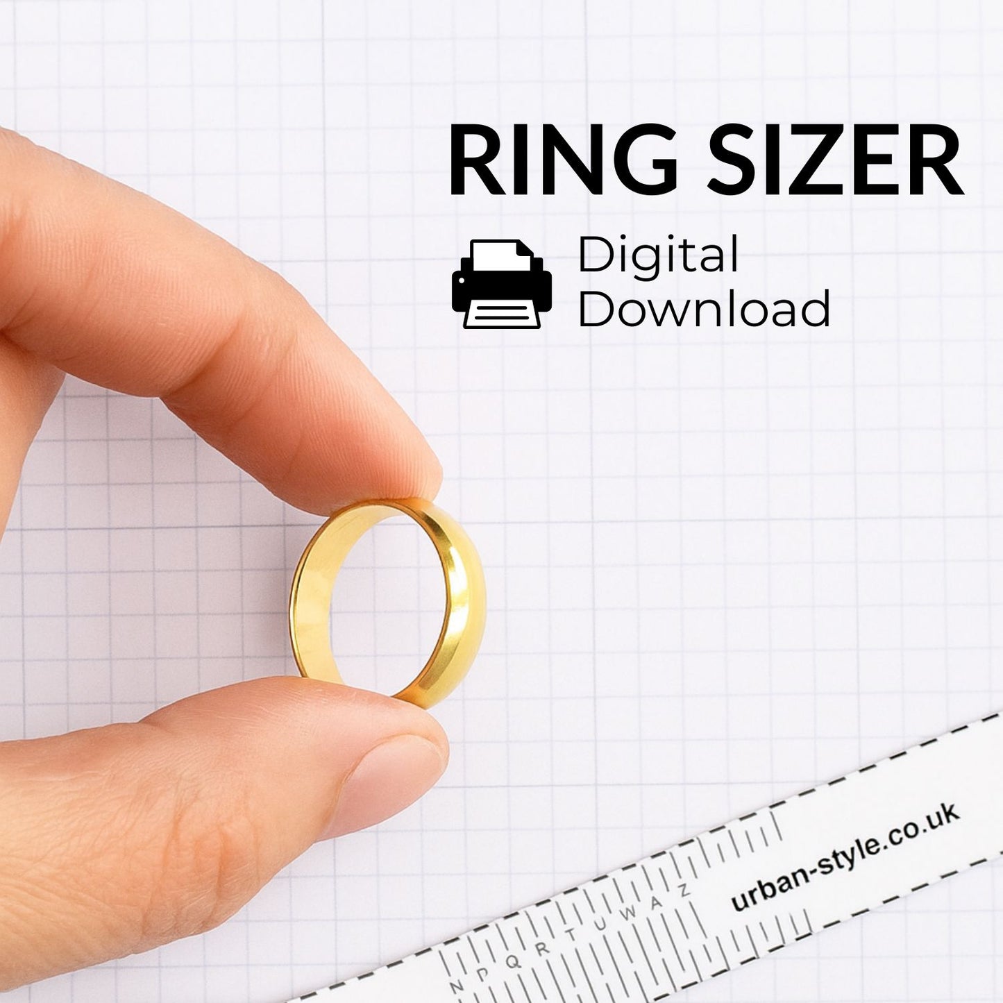 Printable Ring Chart and Ring Sizer – Digital Download