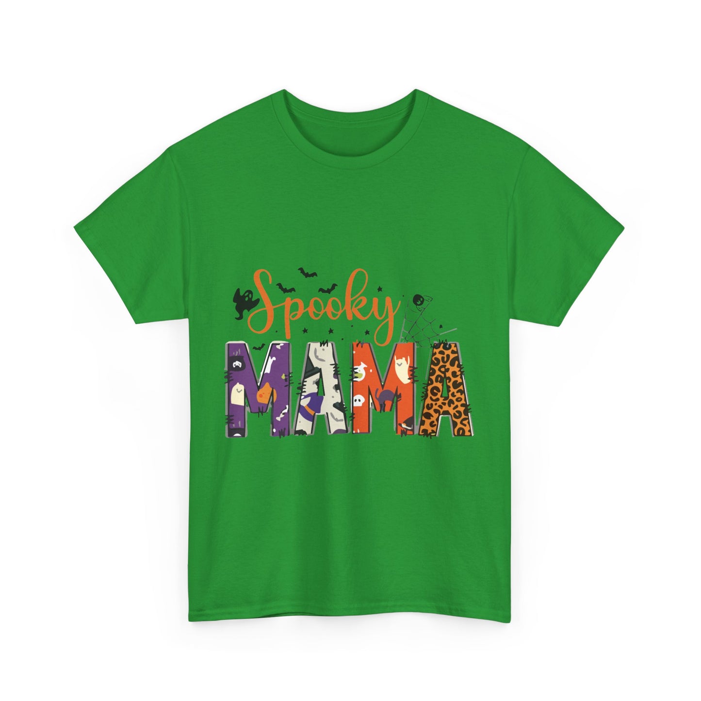 Spooky Mama Halloween T-Shirt, Unisex Heavy Cotton Tee, Halloween Shirt, Gift for Moms, Fall Fashion, Casual Wear, Trick or Treat