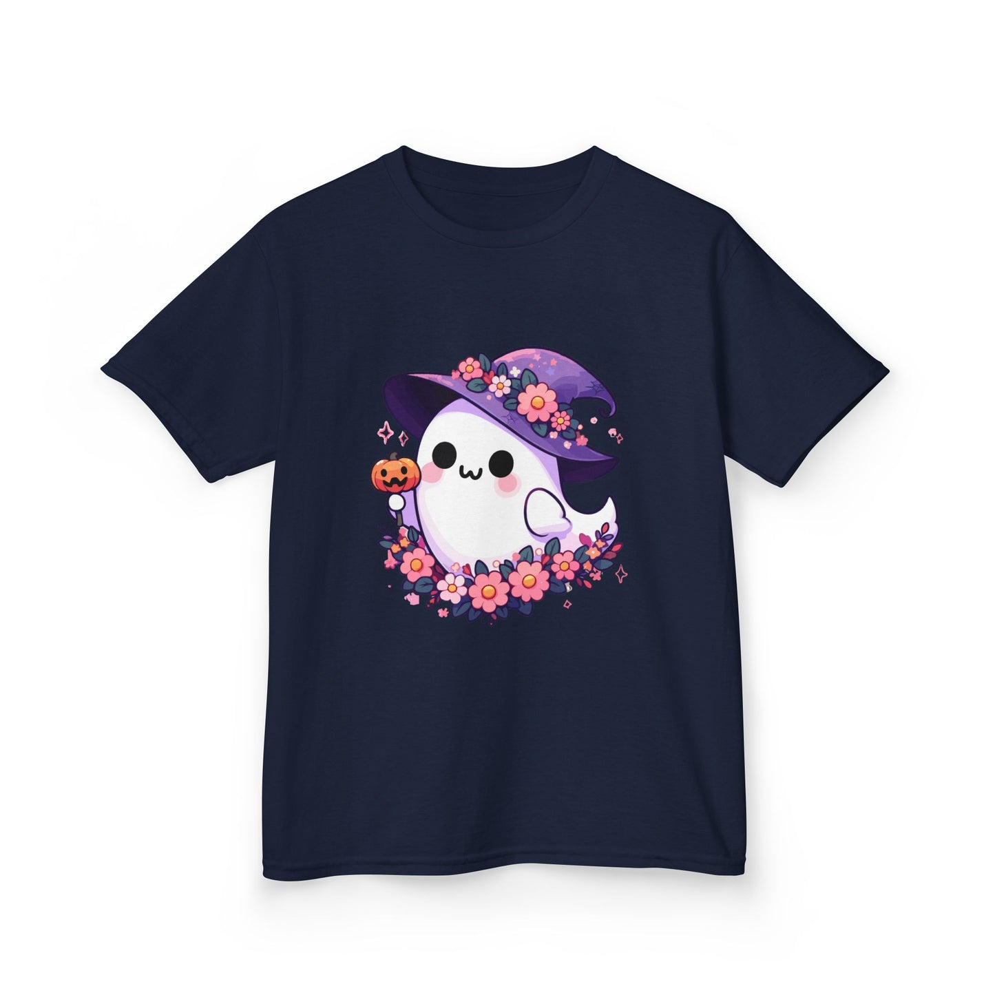 Cute Halloween Ghost Kids Tee, Kids T-Shirt, Spooky Ghost Shirt, Fall Dress Up, Halloween Costume