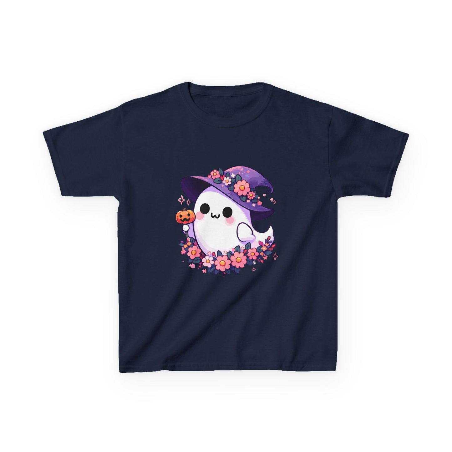 Cute Halloween Ghost Kids Tee, Kids T-Shirt, Spooky Ghost Shirt, Fall Dress Up, Halloween Costume