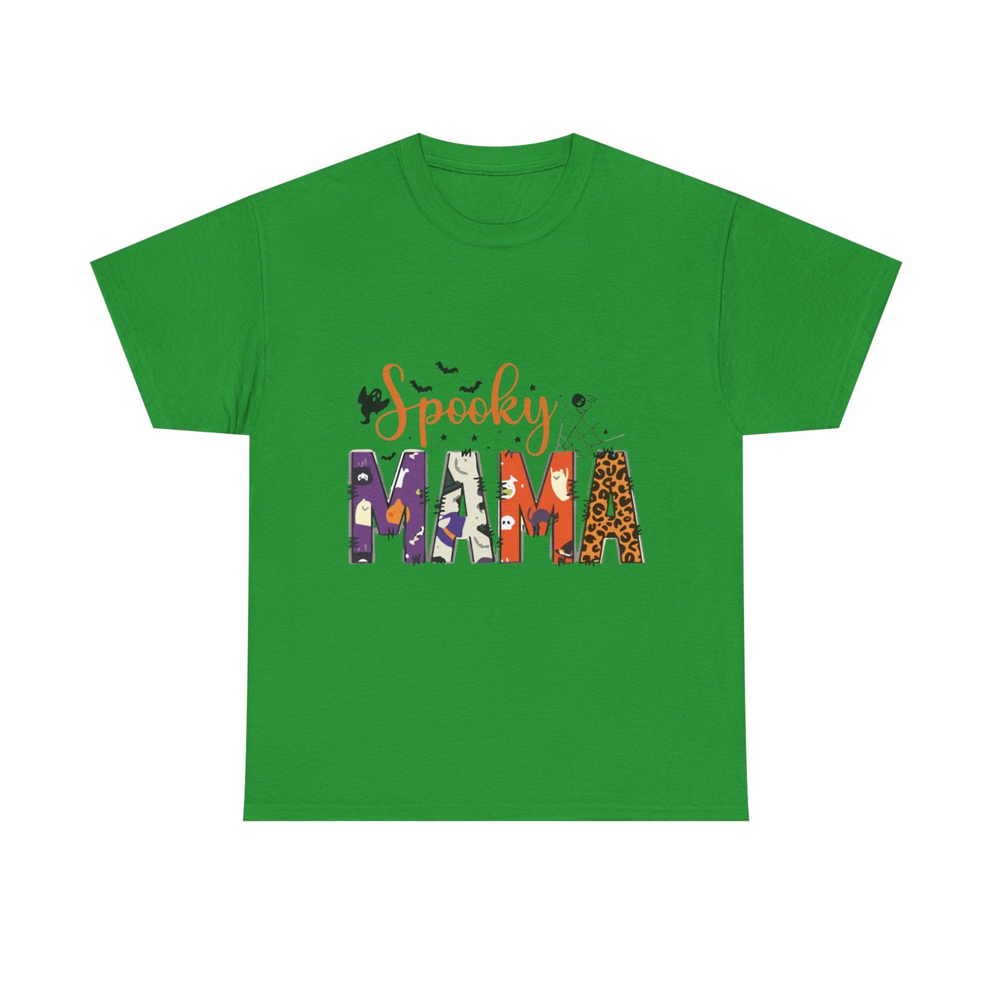 Spooky Mama Halloween T-Shirt, Unisex Heavy Cotton Tee, Halloween Shirt, Gift for Moms, Fall Fashion, Casual Wear, Trick or Treat