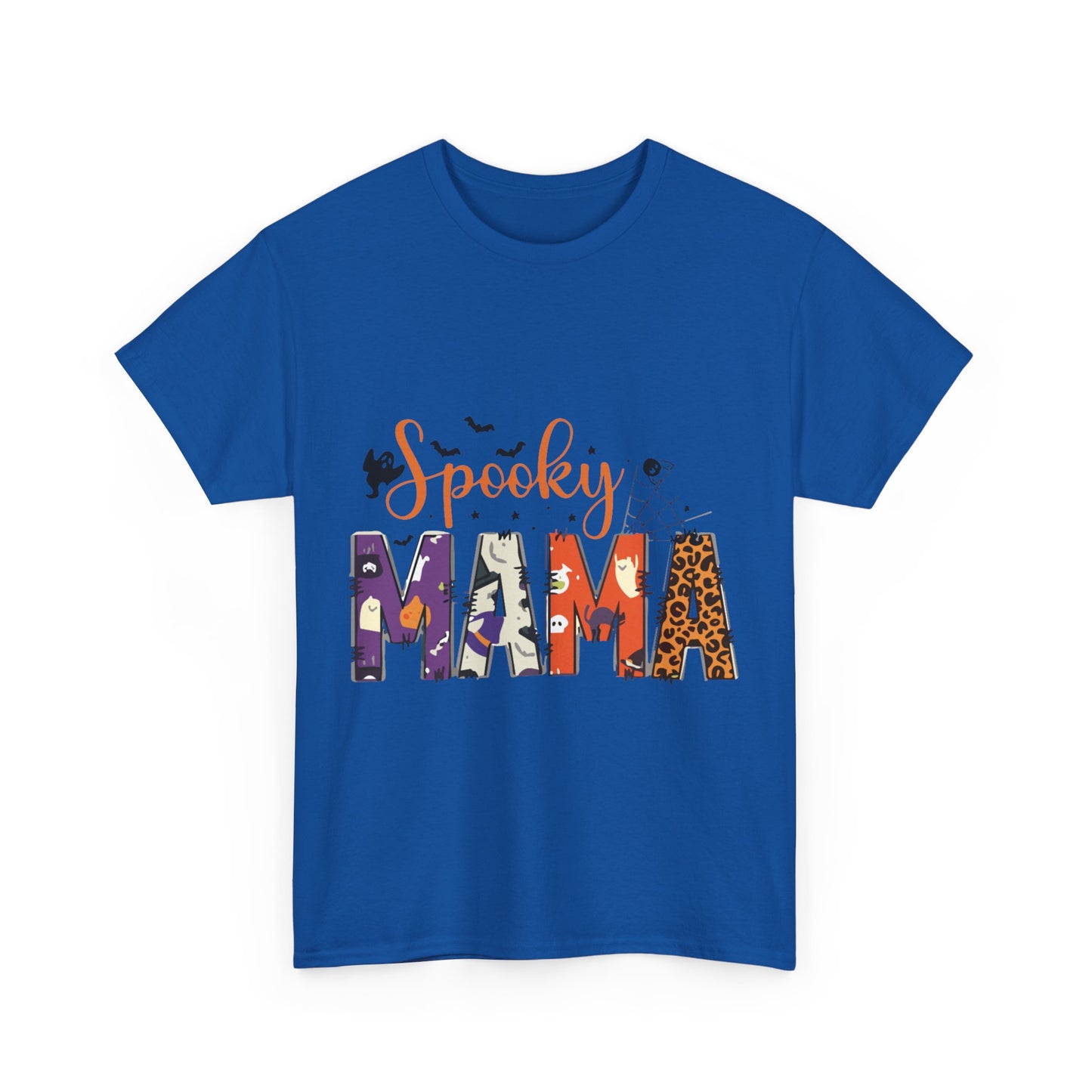 Spooky Mama Halloween T-Shirt, Unisex Heavy Cotton Tee, Halloween Shirt, Gift for Moms, Fall Fashion, Casual Wear, Trick or Treat