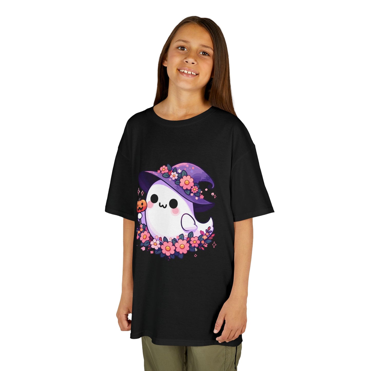 Cute Halloween Ghost Kids Tee, Kids T-Shirt, Spooky Ghost Shirt, Fall Dress Up, Halloween Costume