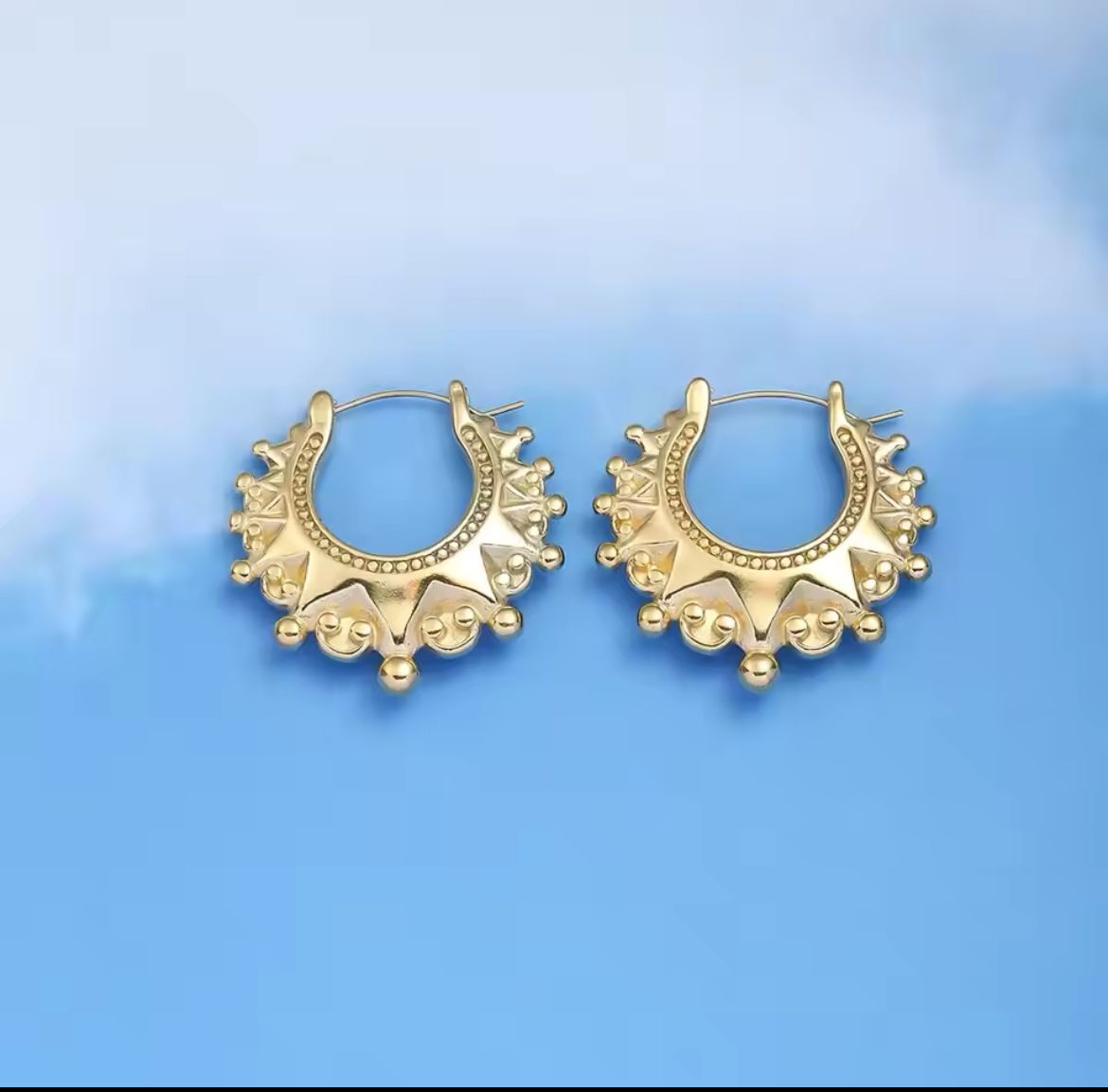 Kids 25mm Gold Gypsy Creole Earrings For Girls