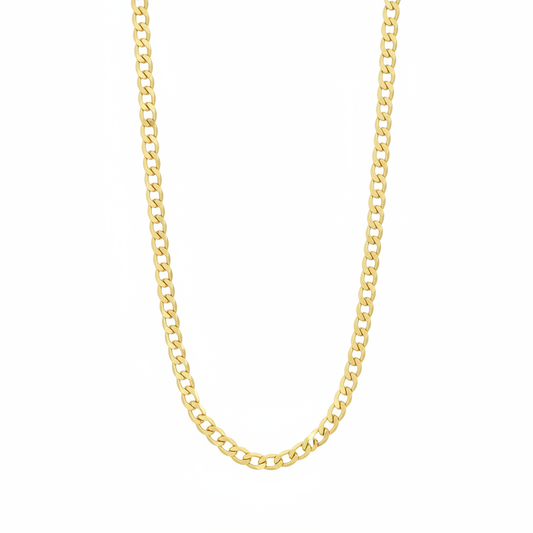 6mm Gold Filled Cuban Curb Chain Necklace