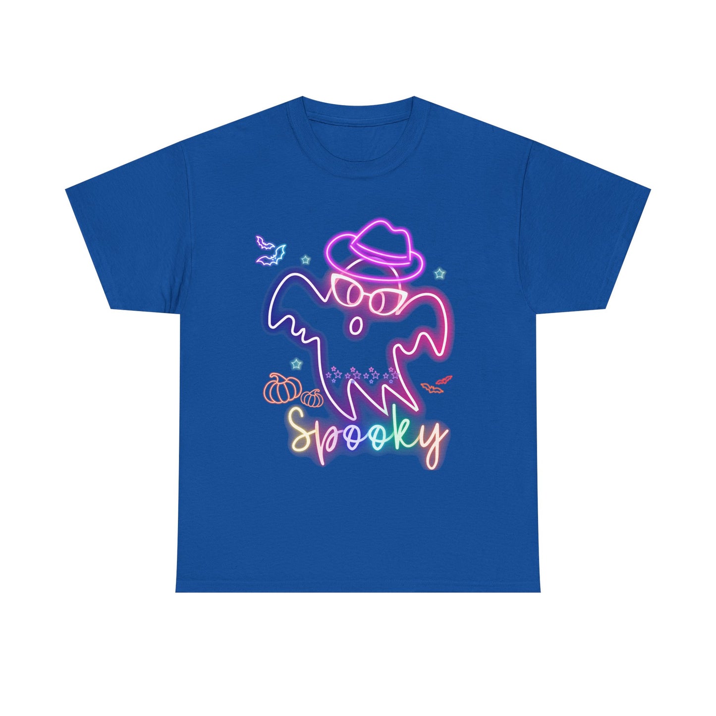 Halloween Spooky Ghost Tee, Unisex Cotton T-Shirt, Fall Apparel, Casual Halloween Outfit, Fun Ghost T-Shirt, Spooky Season