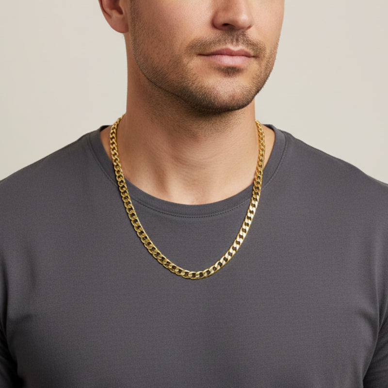 6mm Gold Filled Cuban Curb Chain Necklace