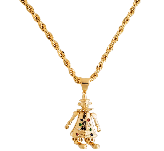 Clown Pendant Bling Mens