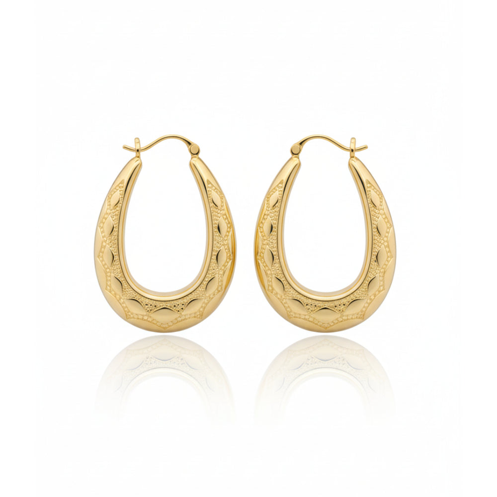 Gold Creole Earrings
