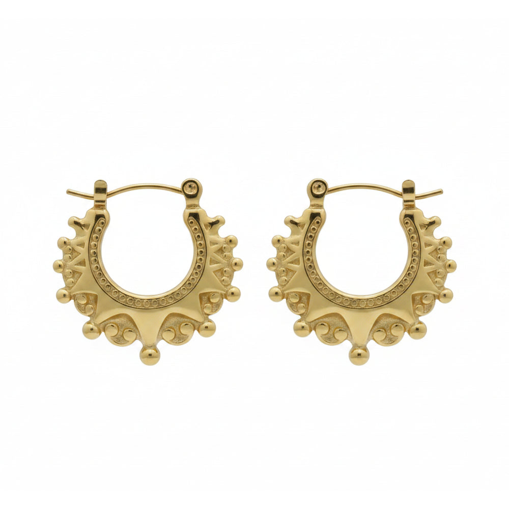 Kids 25mm Gold Gypsy Creole Earrings For Girls