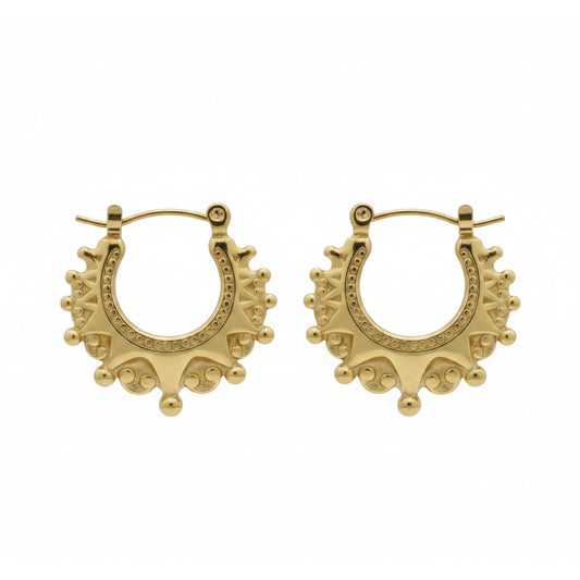 Kids 25mm Gold Gypsy Creole Earrings For Girls