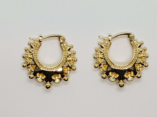 Gold Large 35mm GF Gypsy Creole Earrings