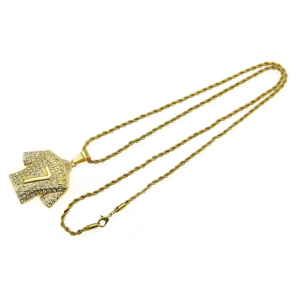 Ronaldo 7 chain necklace bling 